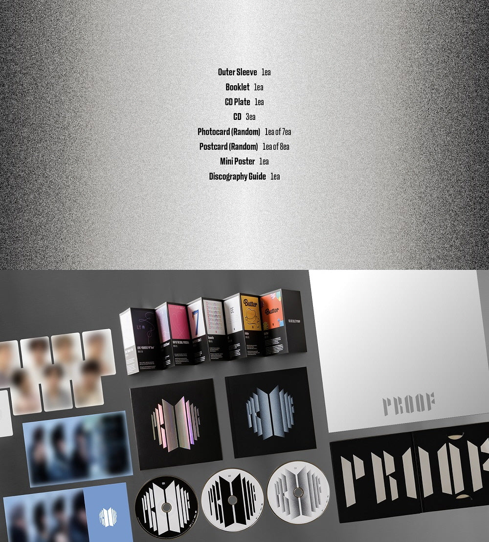 BTS BANGTAN BOYS - Proof Compact Edition [BTS Anthology Album] 3CD+ KPOP MARKET LIMITED EXTRA PHOTOCARDS SET - Image 3