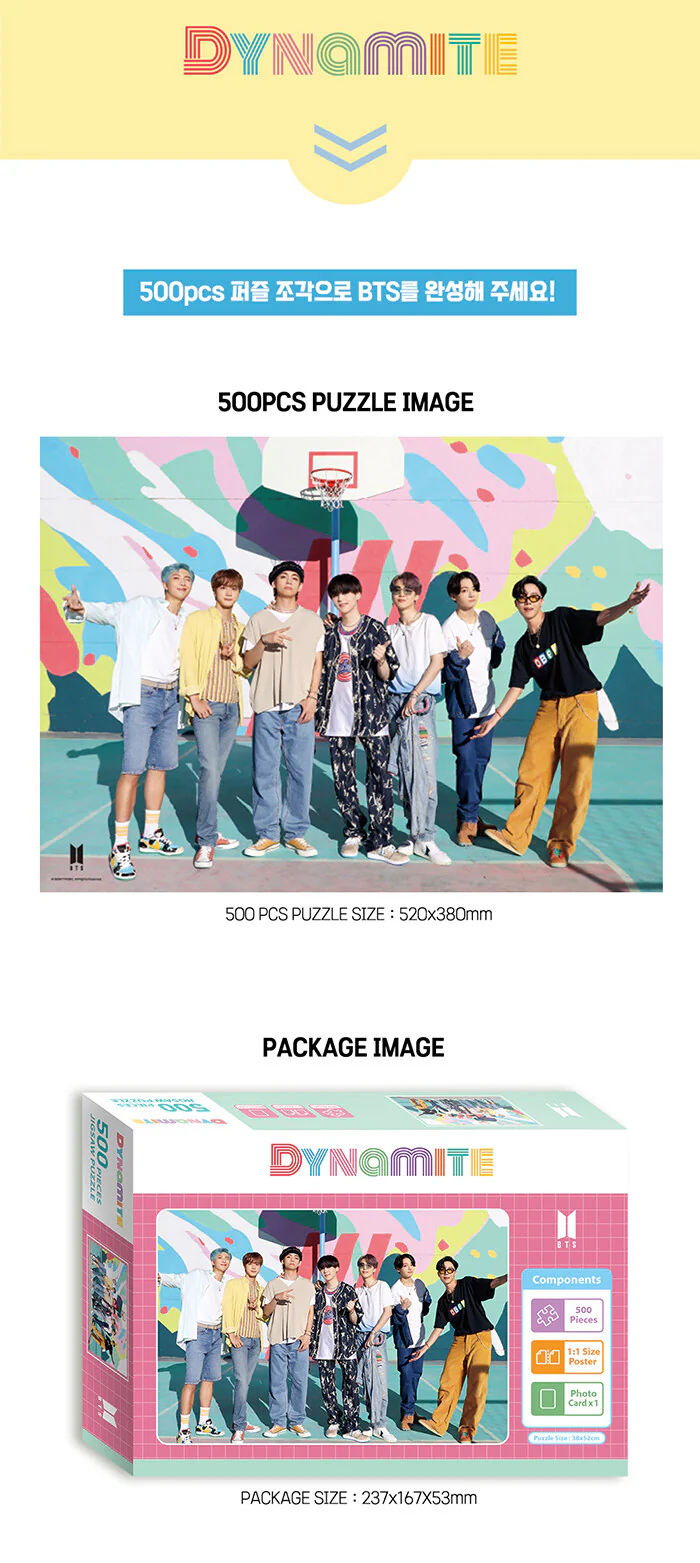 BTS JIGSAW PUZZLE 500pcs [DYNAMITE] - Image 4