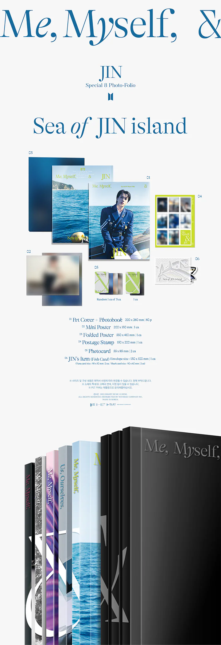 BTS JIN - Special 8 Photo-Folio Me, Myself, and Jin Sea of JIN island - Image 2