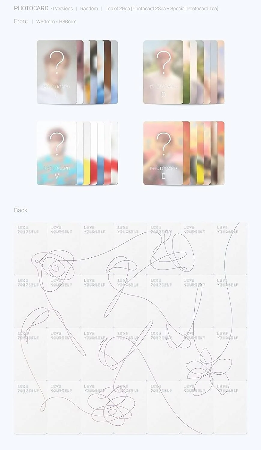 BTS - LOVE YOURSELF 承 Her (5th mini) Album+Extra Photocard Set - Image 6
