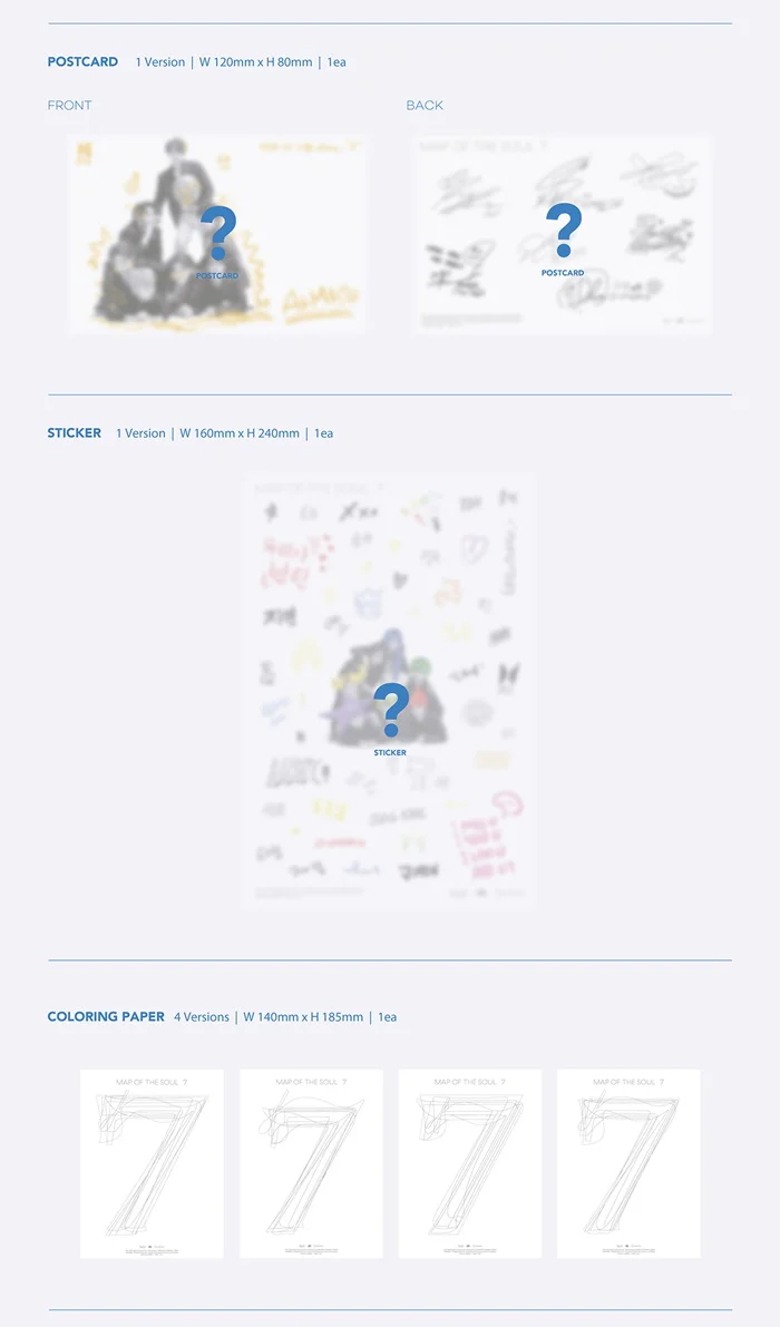 BTS - MAP OF THE SOUL : 7 CD+Photocard+Free Gift - Image 6