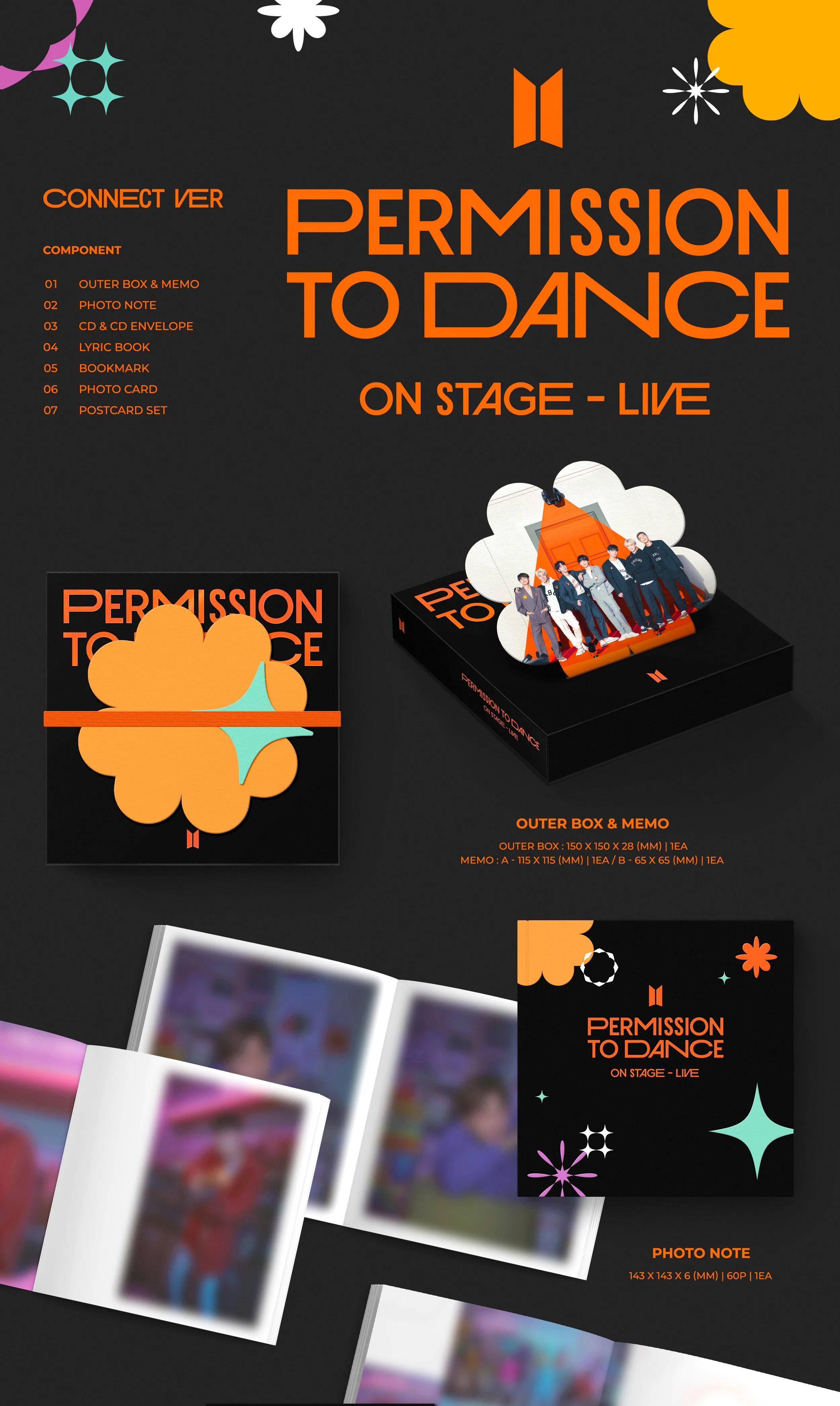 BTS - Permission to Dance On Stage - Live CD+Extra Photocards Set - Image 4