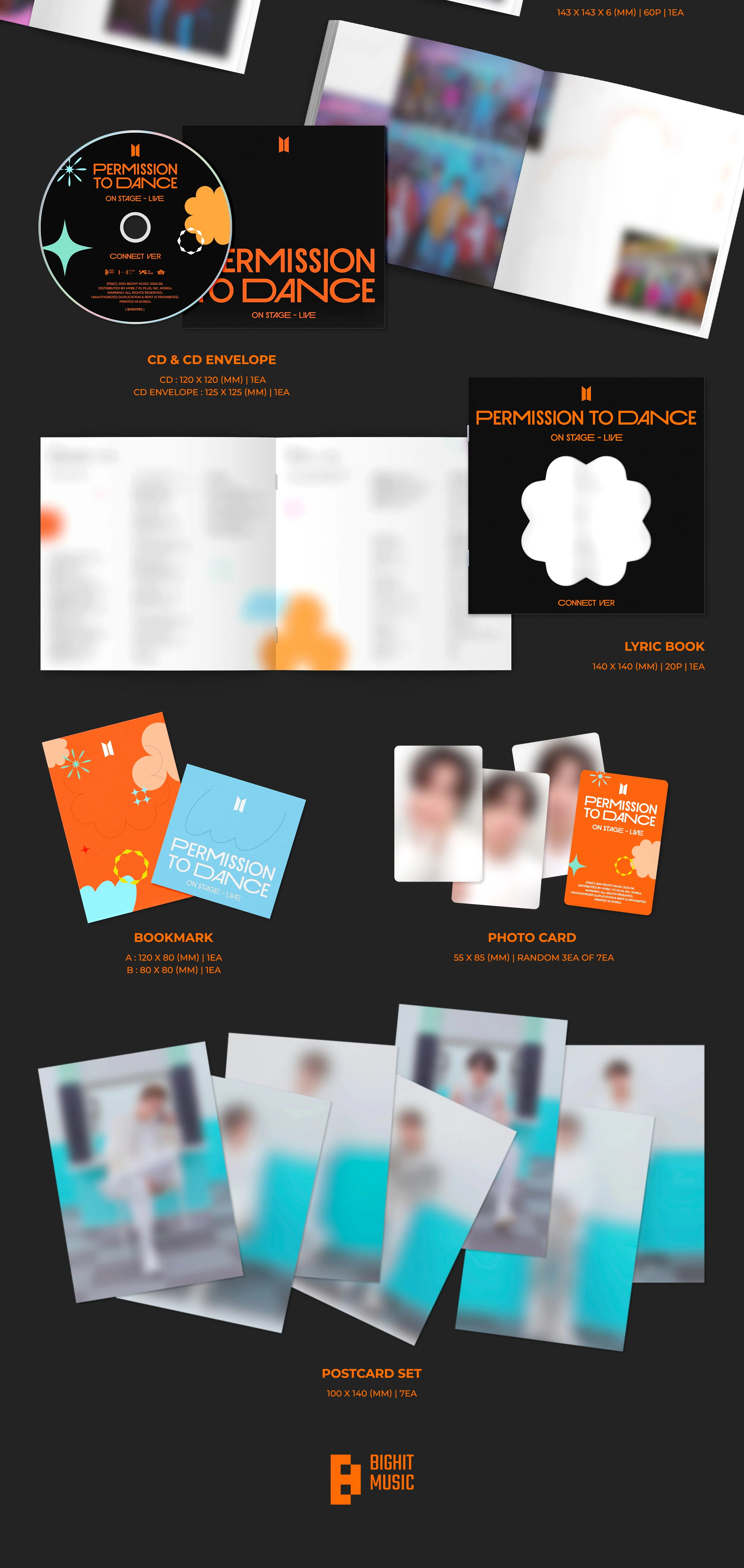BTS - Permission to Dance On Stage - Live CD+Extra Photocards Set - Image 5