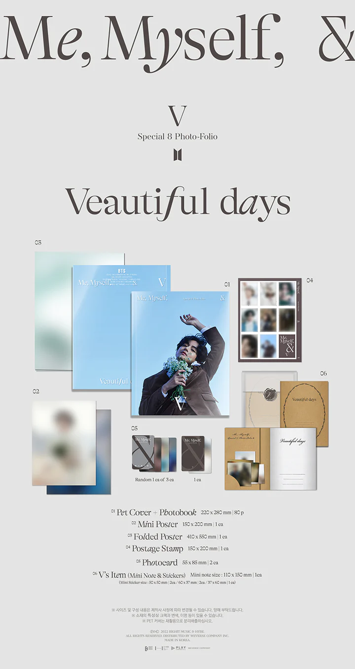 BTS Special 8 Photo-Folio Me, Myself, and V [Veautiful days] - Image 2