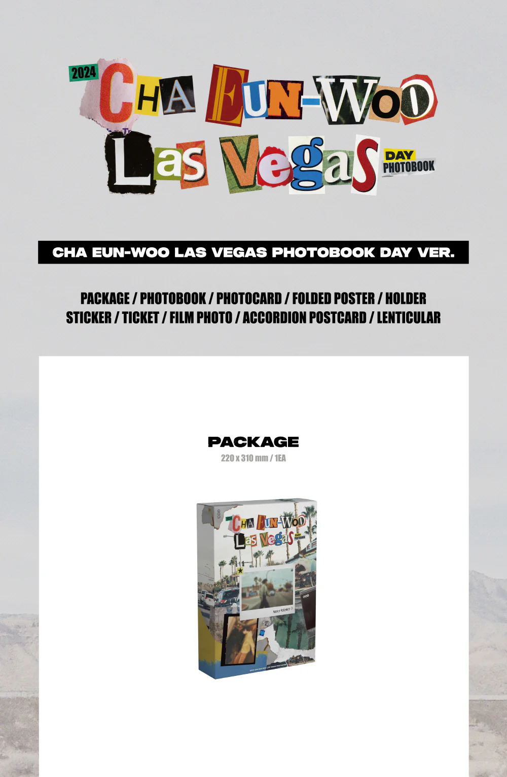 CHA EUN WOO Las Vegas Photobook+Pre-Order Gift - Image 2