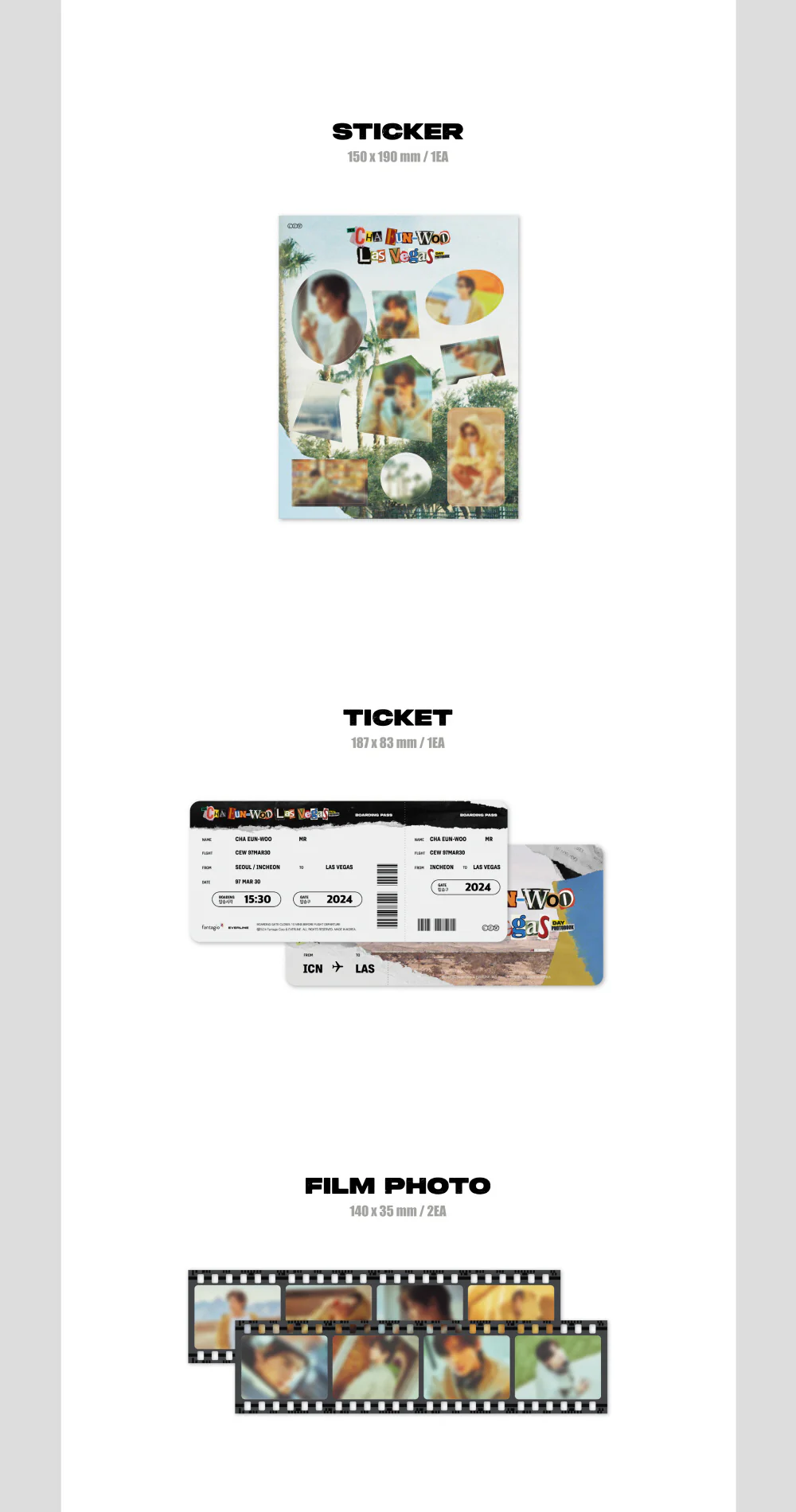 CHA EUN WOO Las Vegas Photobook+Pre-Order Gift - Image 5