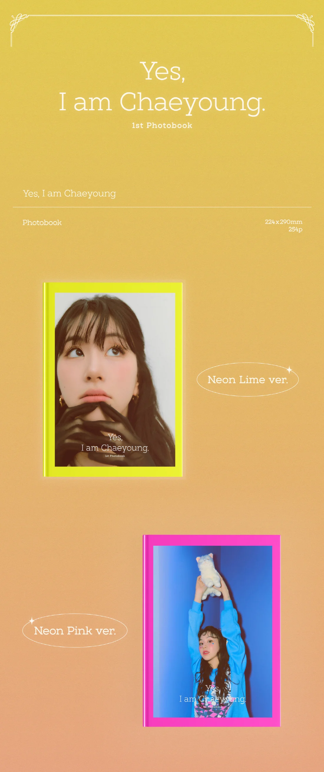 CHAEYOUNG TWICE - Yes, I am Chaeyoung 1st PHOTOBOOK+Pre-Order Benefit - Image 2