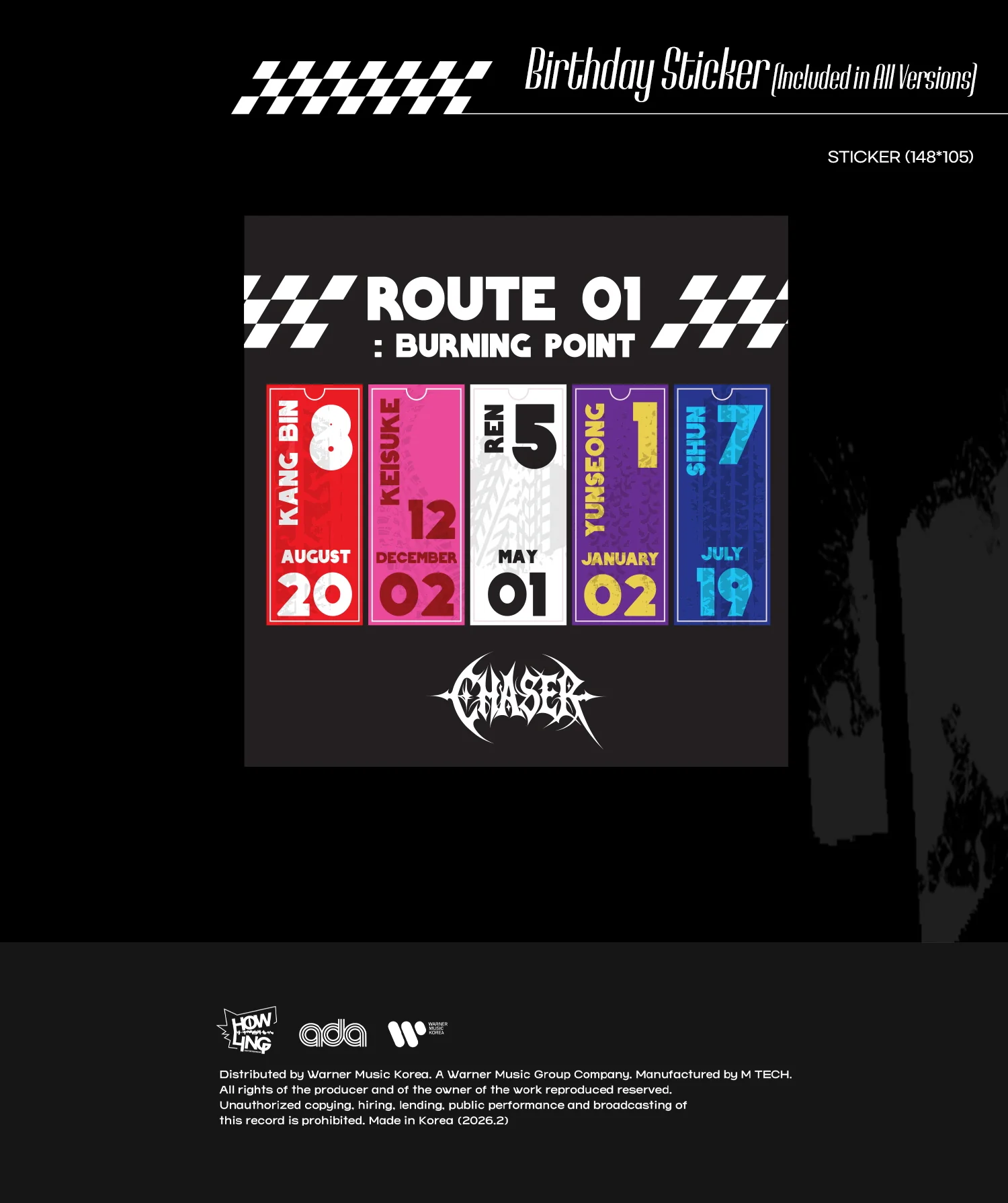 Chaser - 1st Mini Album Route 01 : Burning Point CD - Image 5