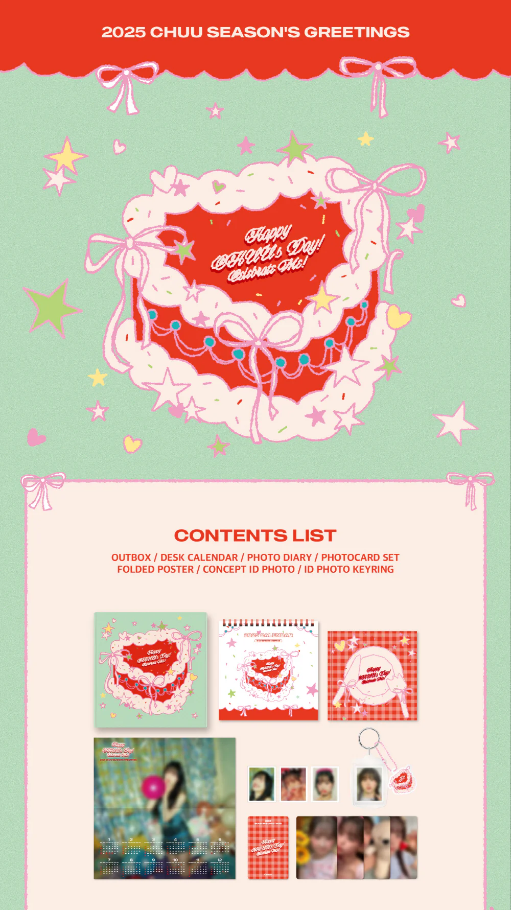 CHUU 2025 SEASON'S GREETINGS [Happy CHUU's Day! Celebrate Me!] + Pre-Order Gift - Image 2