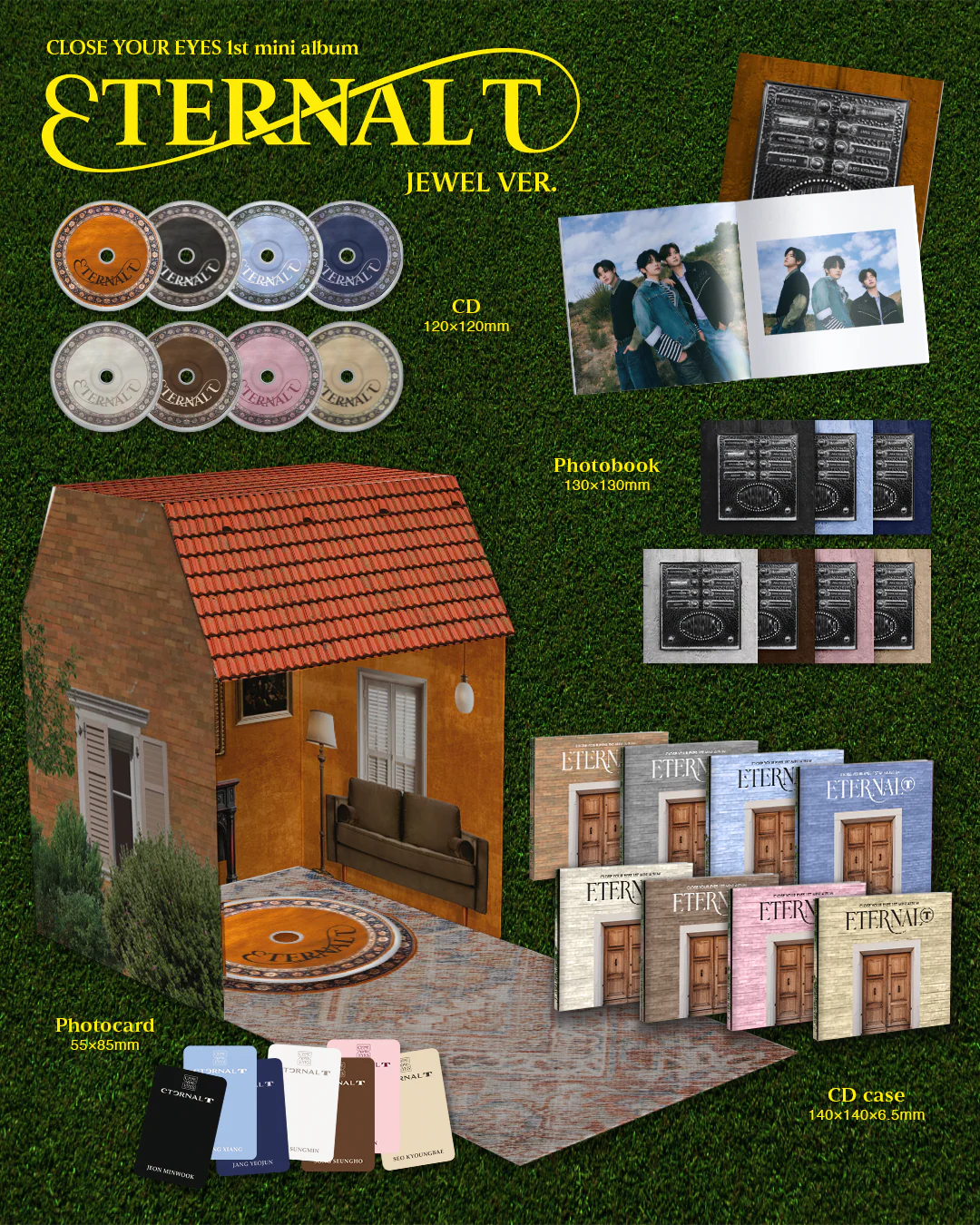 CLOSE YOUR EYES - 1st Mini Album ETERNALT [JEWEL Ver.] - Image 2