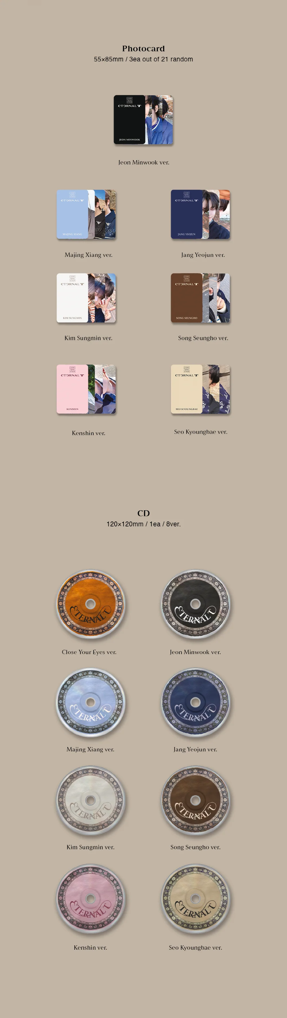CLOSE YOUR EYES - 1st Mini Album ETERNALT [JEWEL Ver.] - Image 7