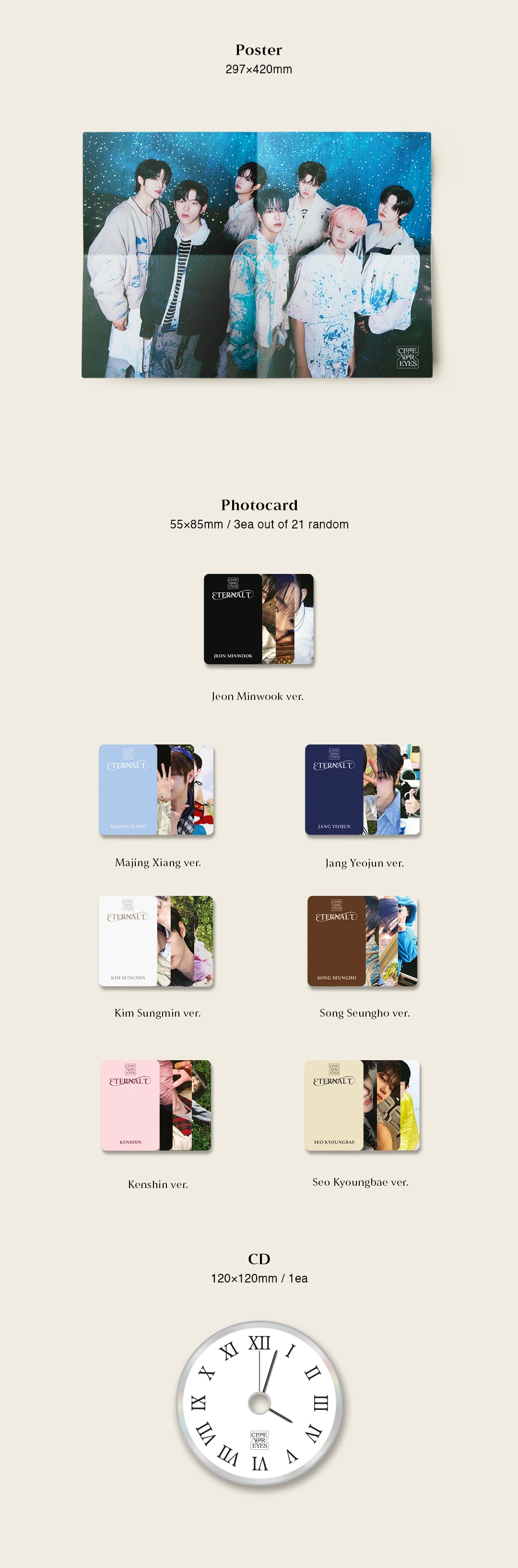 CLOSE YOUR EYES - 1st Mini Album ETERNALT [PHOTOBOOK Ver.] - Image 4
