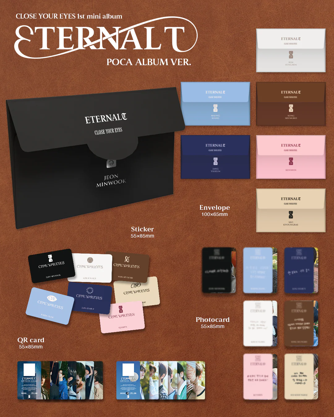 CLOSE YOUR EYES - 1st Mini Album ETERNALT [POCA ALBUM] - Image 2