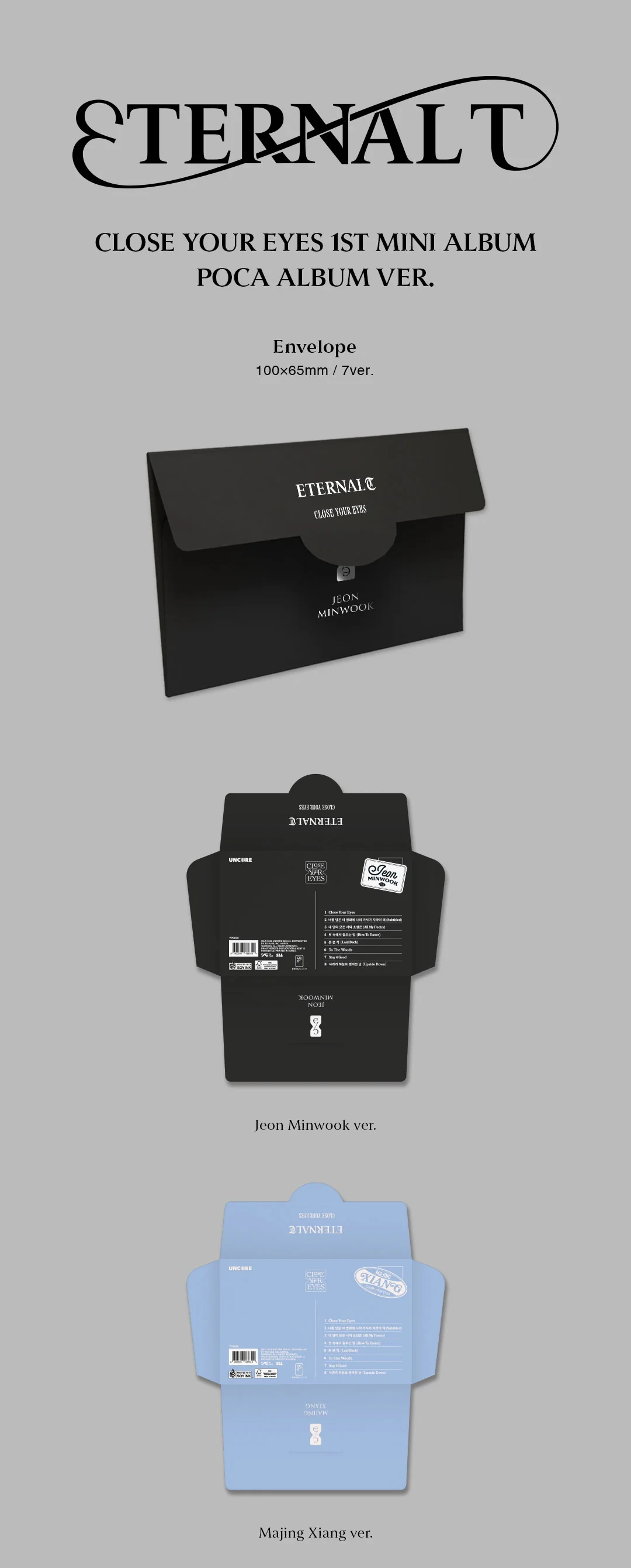 CLOSE YOUR EYES - 1st Mini Album ETERNALT [POCA ALBUM] - Image 3
