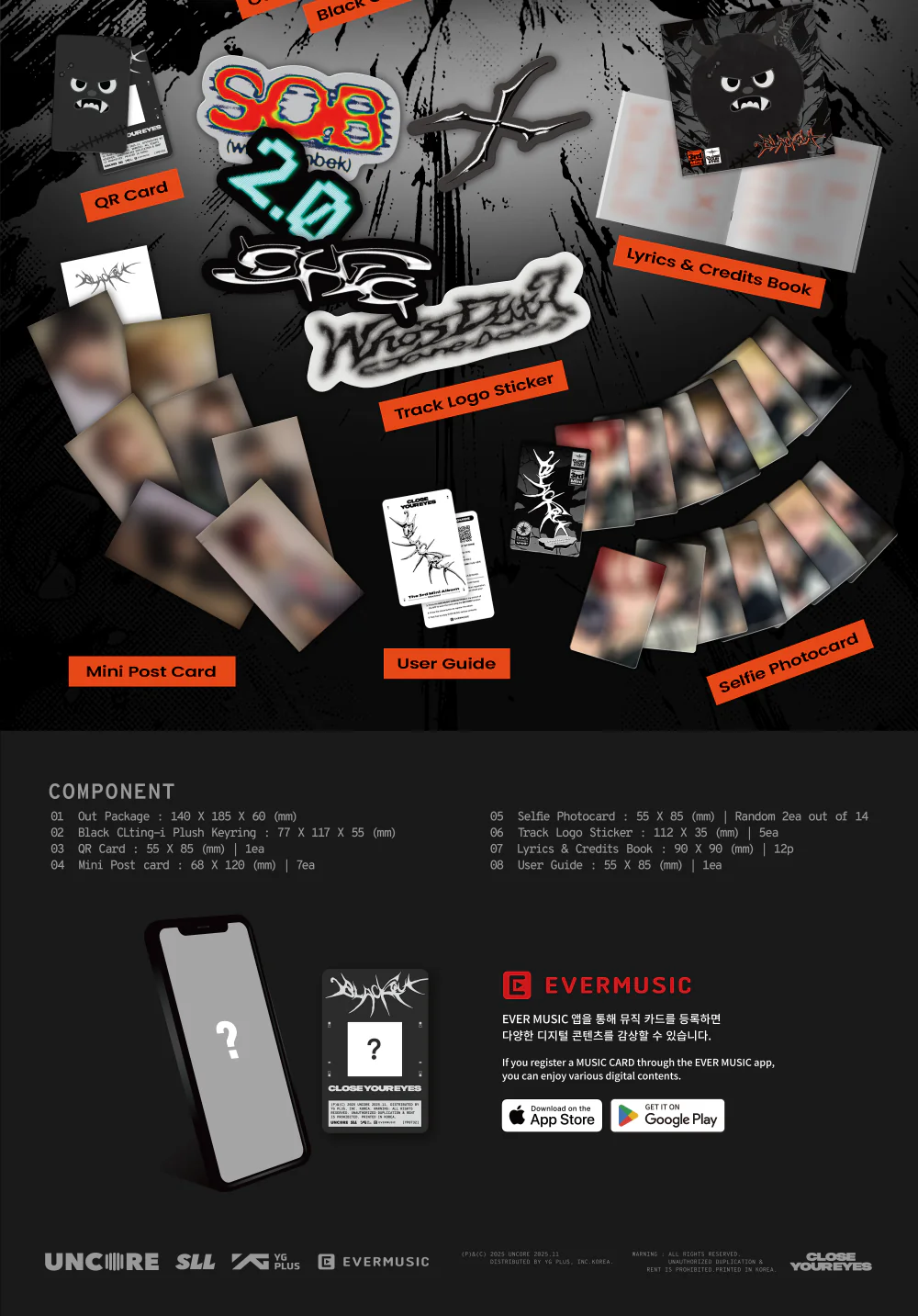 CLOSE YOUR EYES - 3rd Mini Album blackout [black CLting-i ver.] - Image 3
