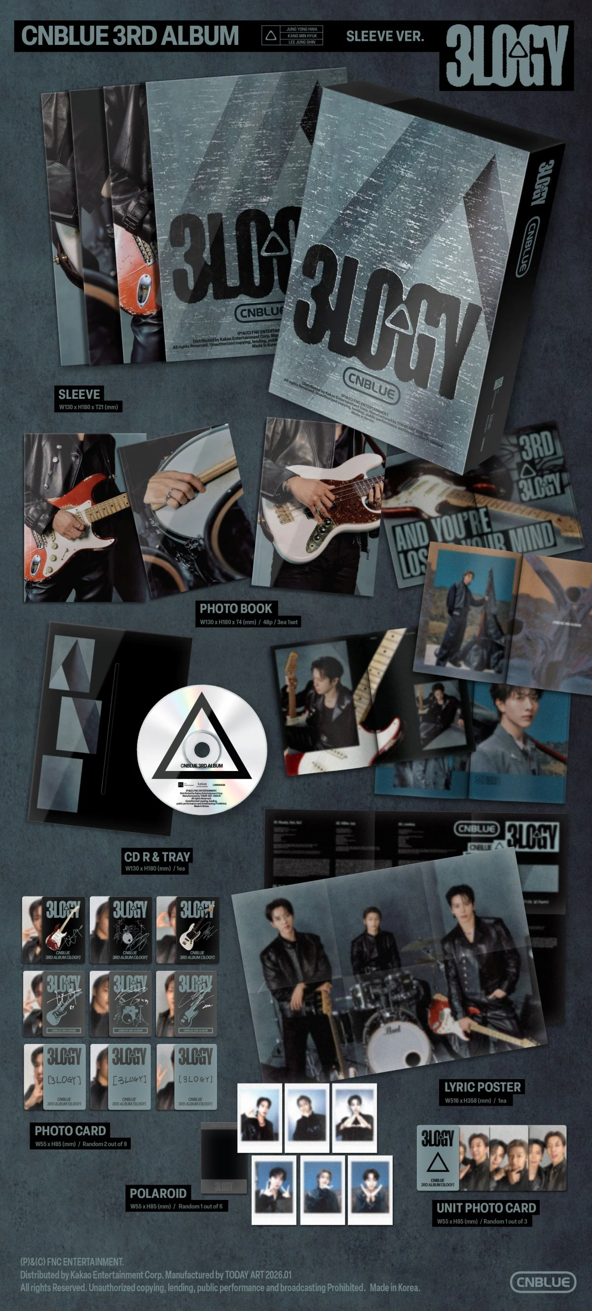 CNBLUE - 3LOGY [SLEEVE Ver.] 3rd Album - Image 2