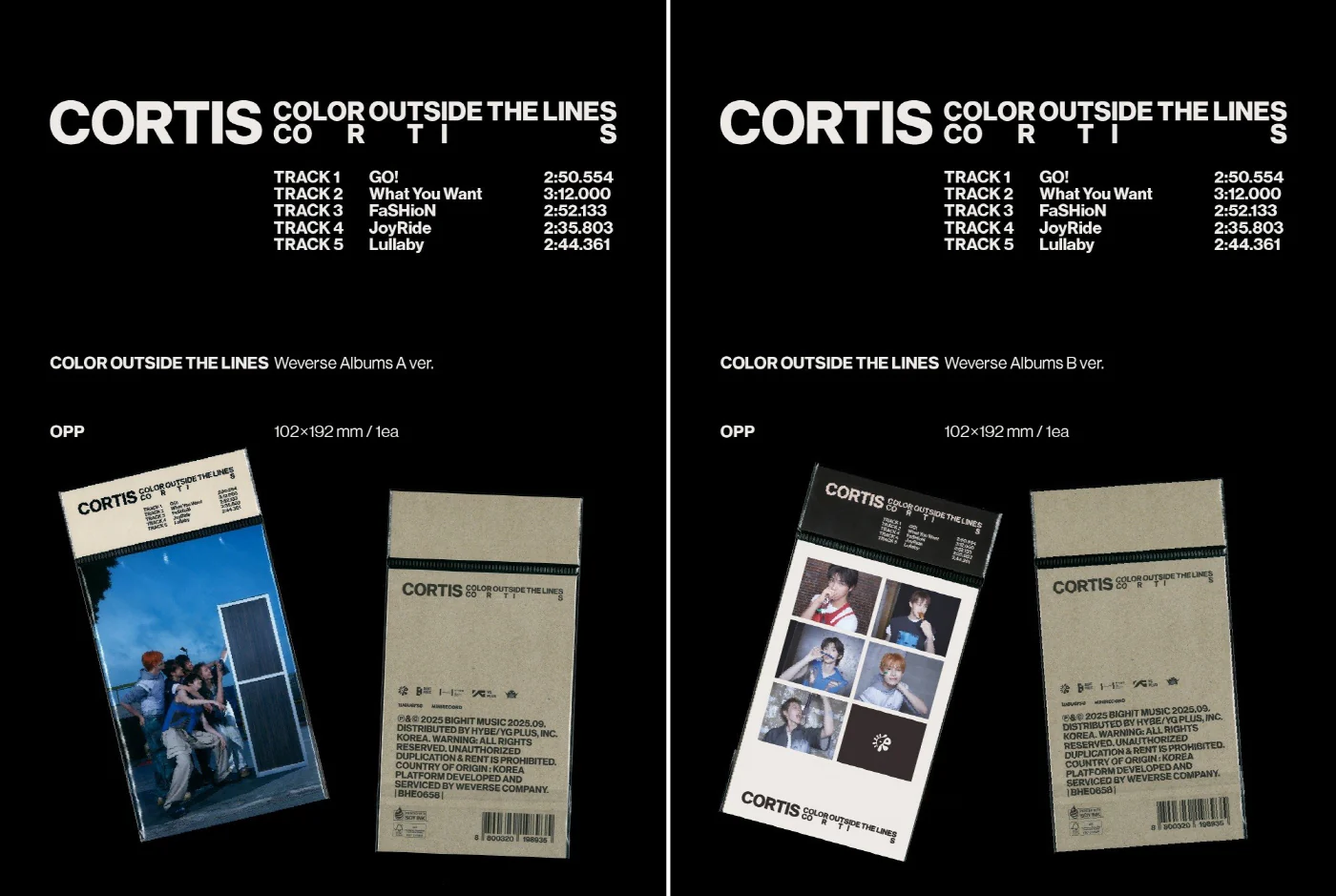 Cortis - 1st EP Color Outside The Lines Weverse Albums version - Image 2