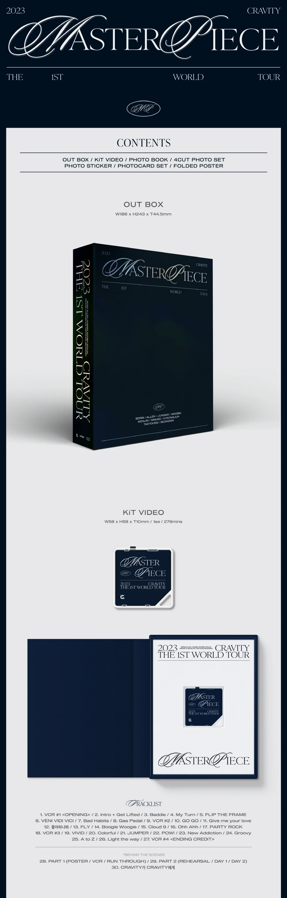 CRAVITY - 2023 CRAVITY THE 1ST WORLD TOUR MASTERPIECE KiT VIDEO - Image 2
