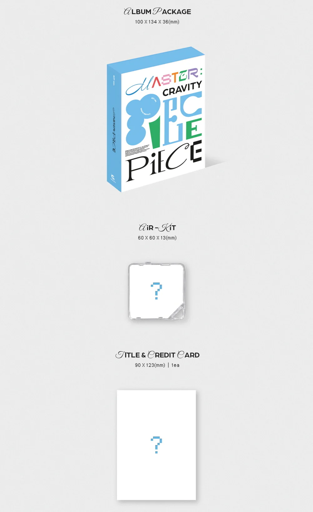 CRAVITY - MASTER:PIECE MASTER PIECE KiT Album+Extra Photocards - Image 3
