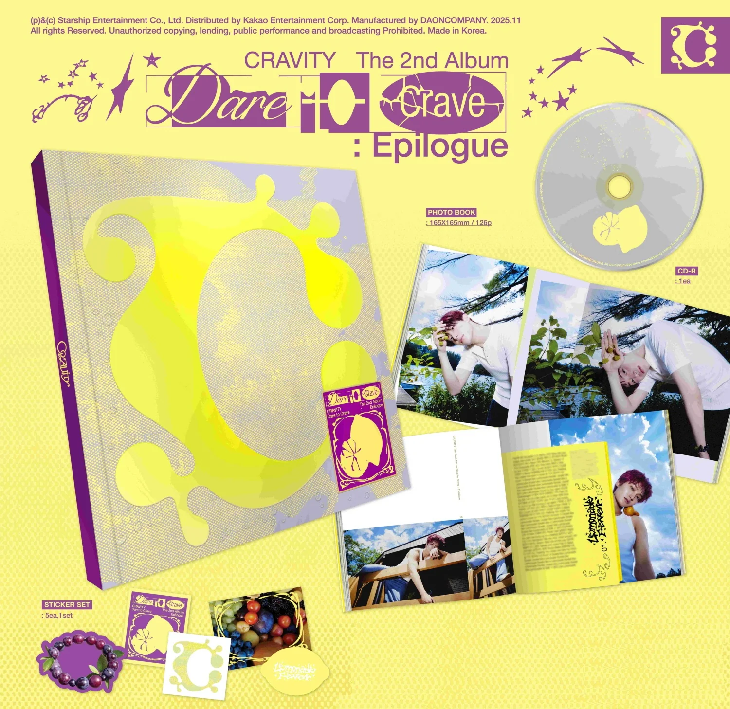 Cravity - Vol.2 Dare to Crave : Epilogue Limited Edition CD+Extra Phootcards Set - Image 2
