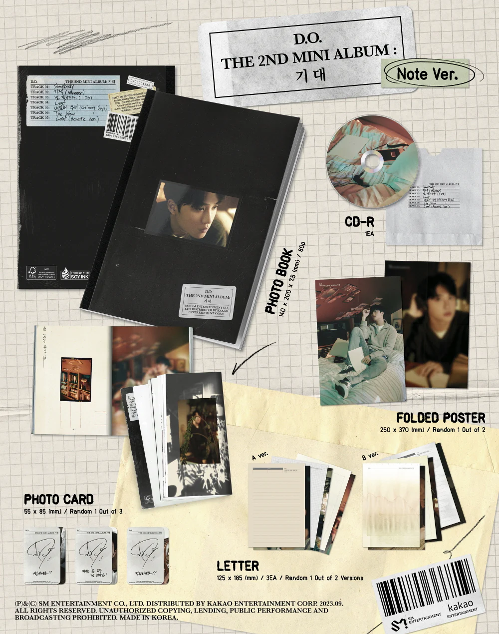 D.O. EXO - 2nd Mini Album Expectation [Note Ver.] - Image 2