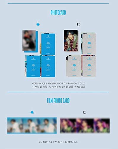 Daniel Kang - Cyan (1st Mini Album) Album+Extra Photocards Set (Random ver.) - Image 5