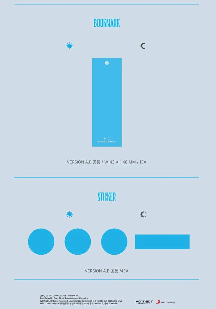 Daniel Kang - Cyan (1st Mini Album) Album+Extra Photocards Set (Random ver.) - Image 6
