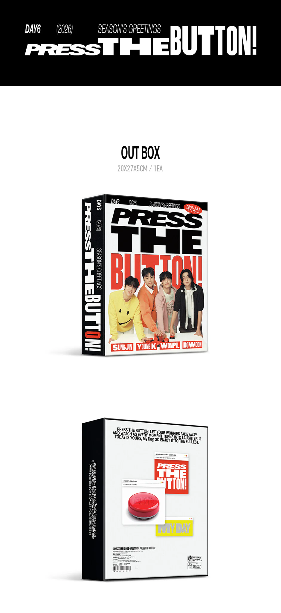 DAY6 2026 SEASON'S GREETINGS [PRESS THE BUTTON] + Pre-Order Gift - Image 2