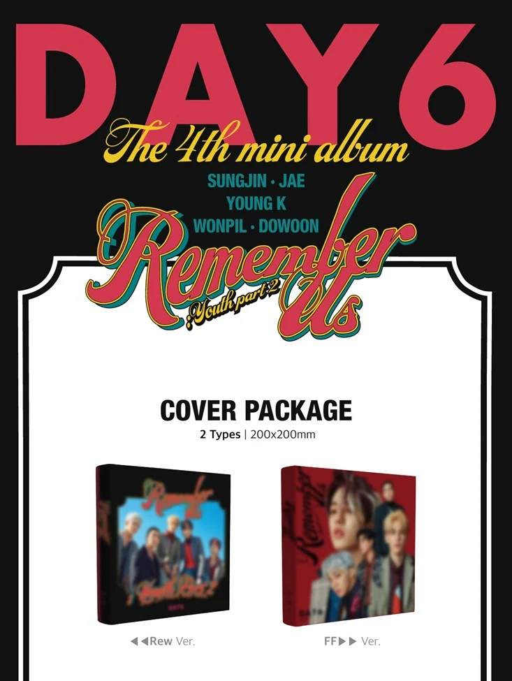 DAY6 - 4th Mini Album REMEMBER US : YOUTH PART 2 [2 ver. Set] - Image 2