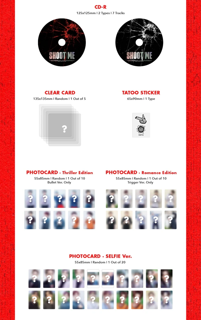 DAY6 - Shoot Me : Youth Part 1 (3rd Mini Album) - Image 3