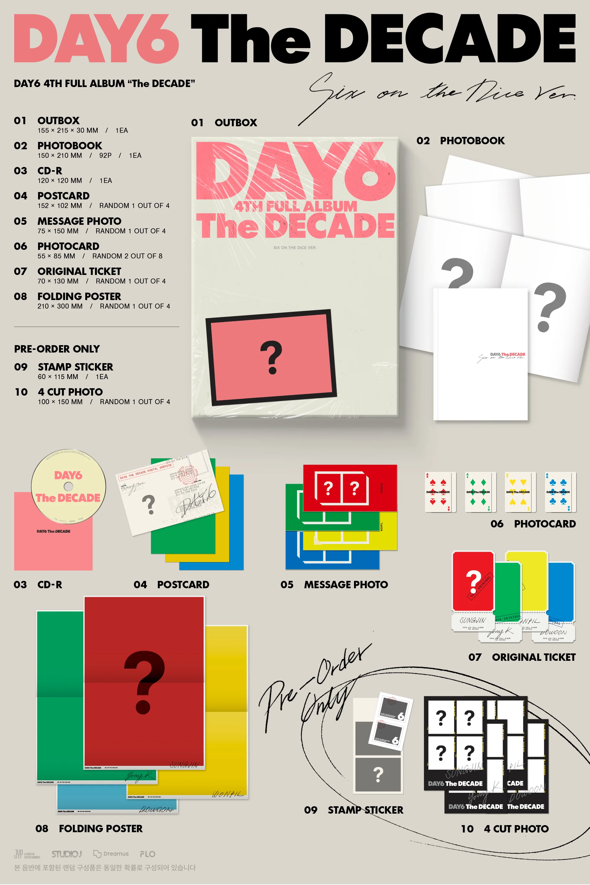 Day6 - Vol.4 The Decade Standard Edition CD+Pre-Order Gift - Image 3