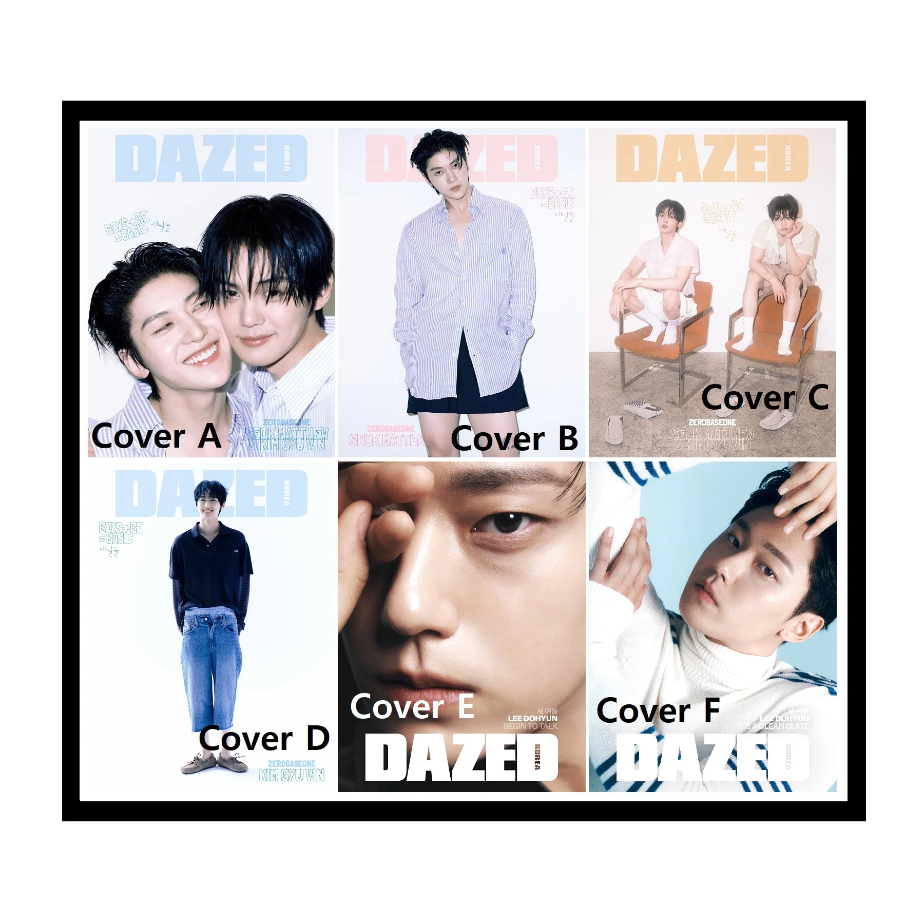 Dazed & Confused Magazine Korea July 2025 (ZEROBASEONE Seok Matthew X Kim Gyu Vin / Lee Do Hyun) - Image 8