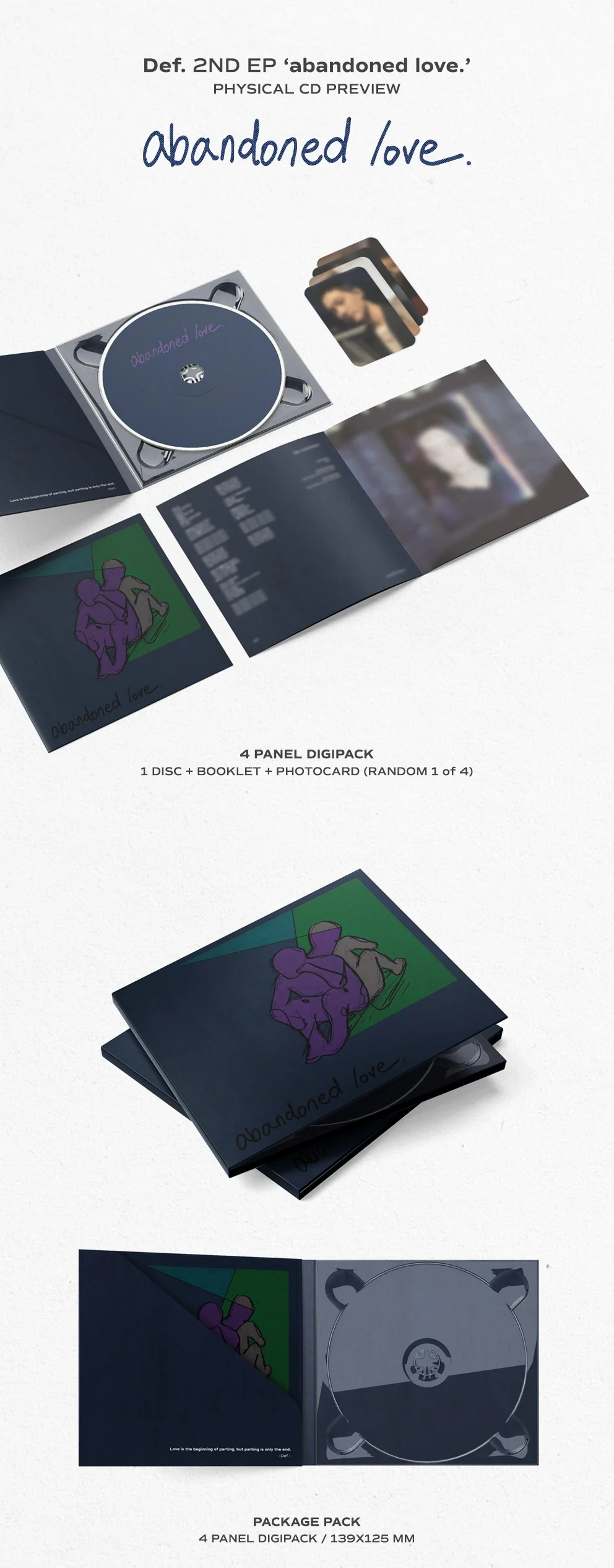 Def. - 2ND EP. abandoned love. CD JAY B - Image 2