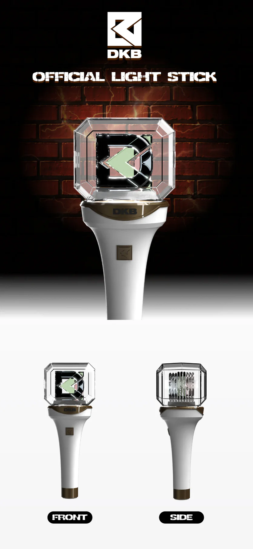 DKB - OFFICIAL LIGHT STICK BB FANLIGHT + 9 Photocards Set - Image 2