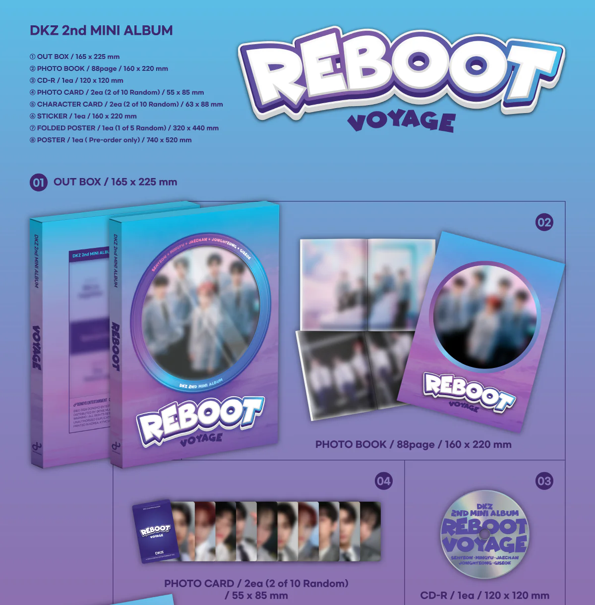 DKZ - REBOOT (2nd Mini Album) CD - Image 4