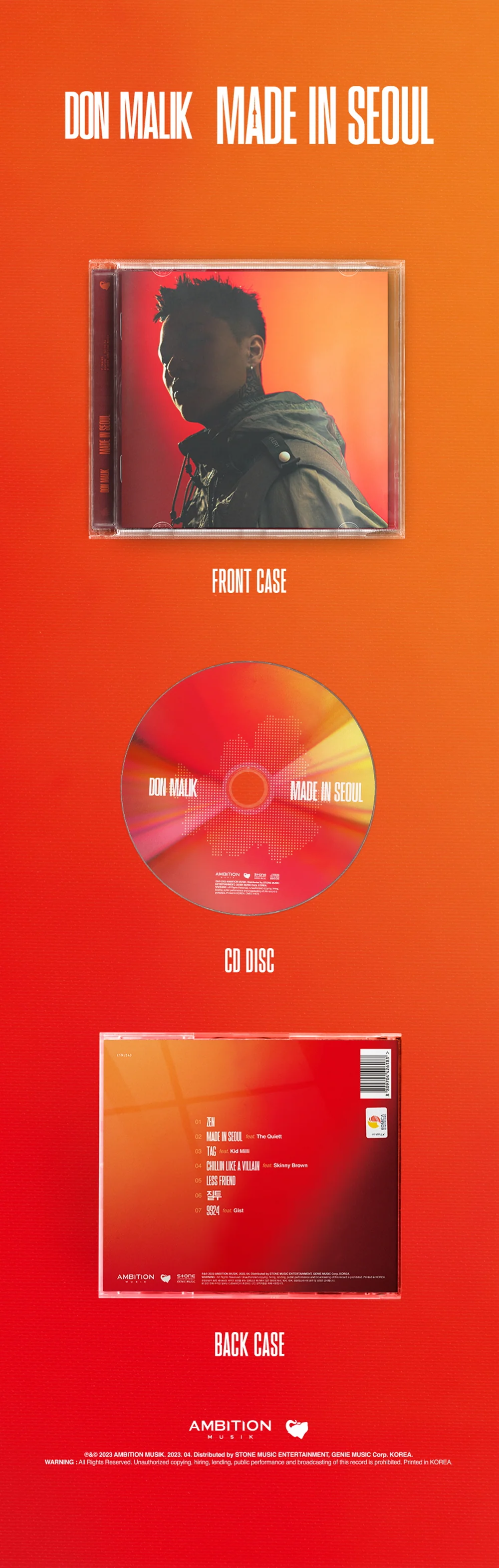 DON MALIK - MADE IN SEOUL CD - Image 2