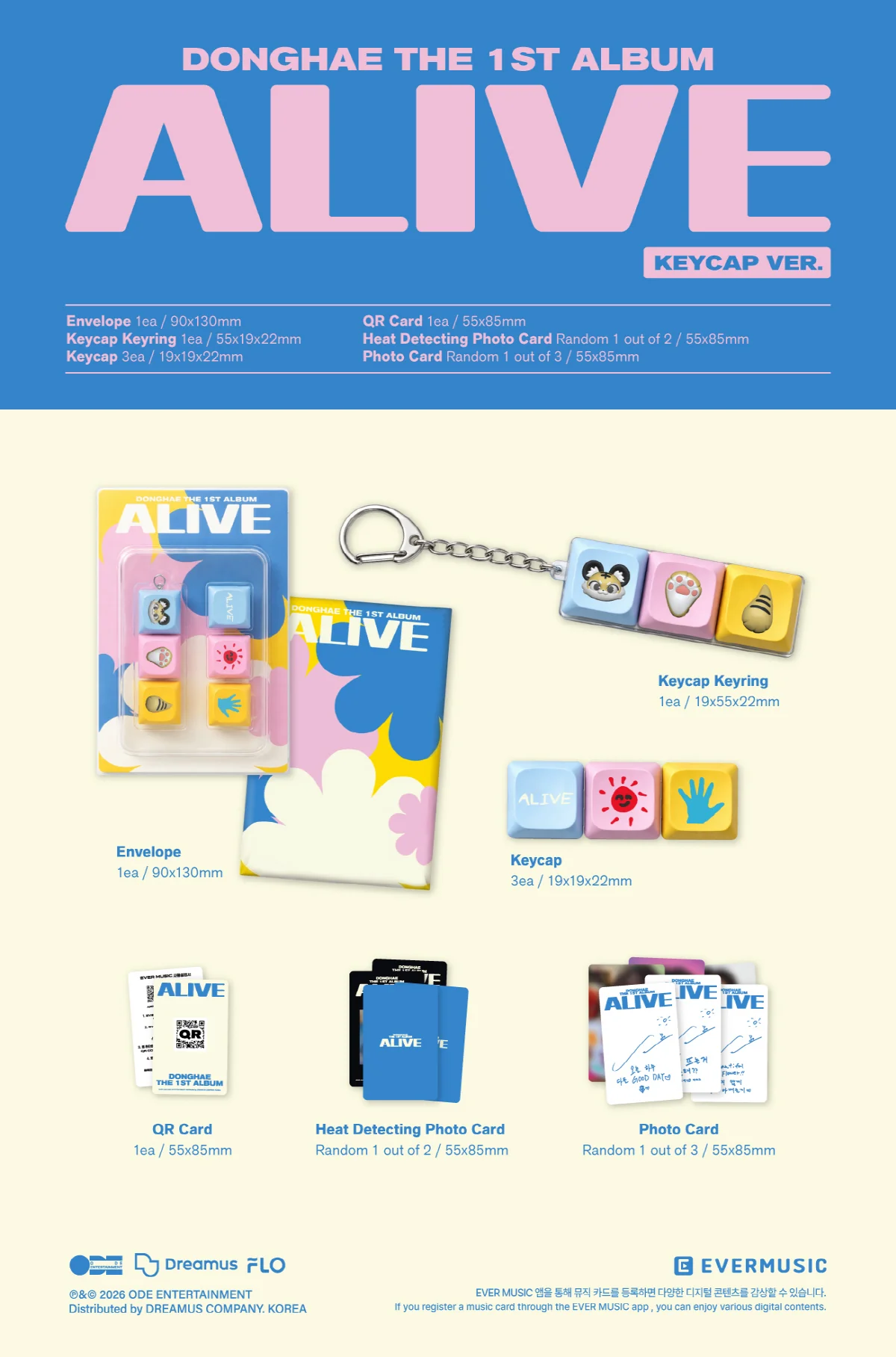 DONGHAE - 1st Album ALIVE [Keycap ver.] - Image 2