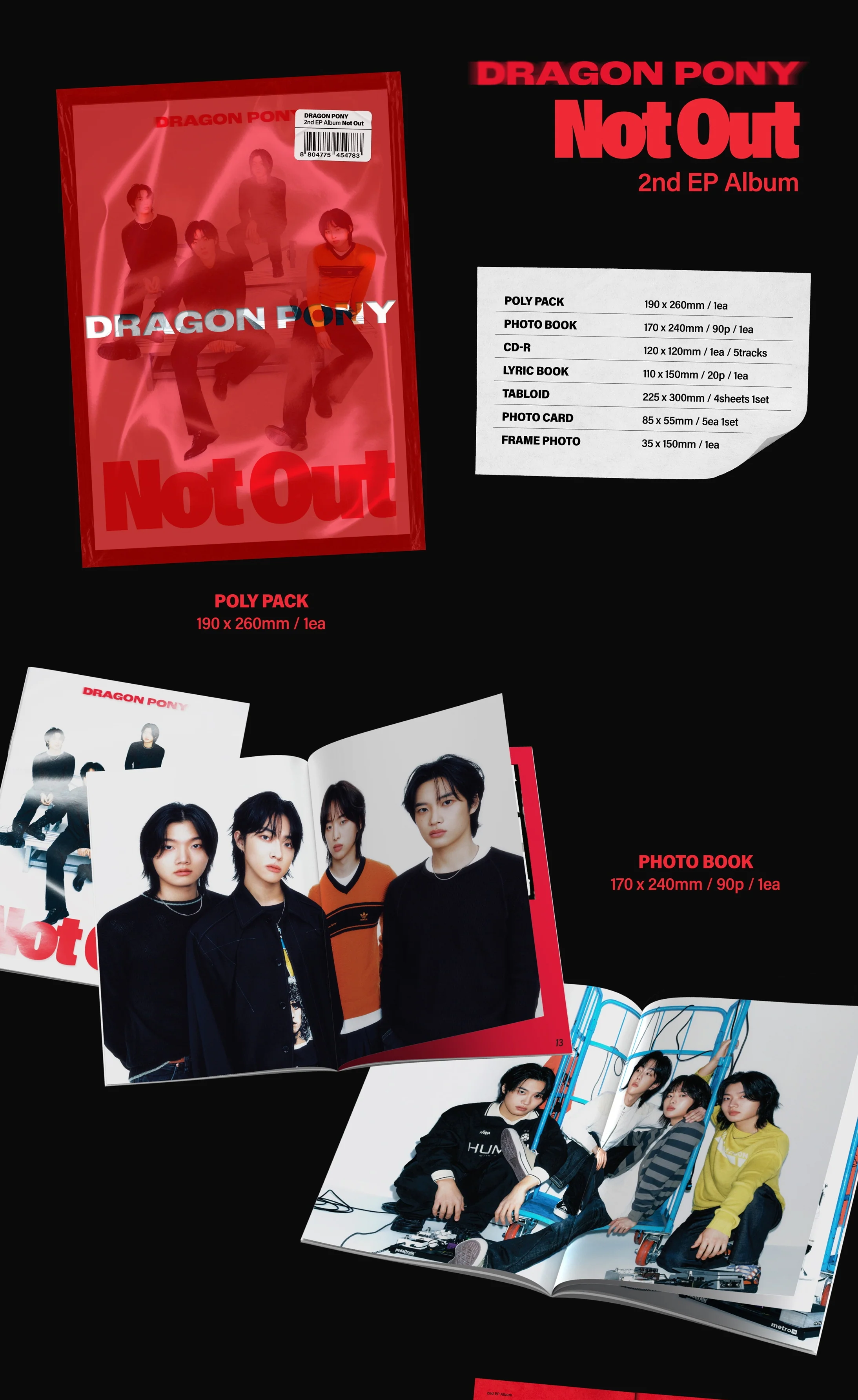 Dragon Pony - 2nd EP Not Out CD - Image 2