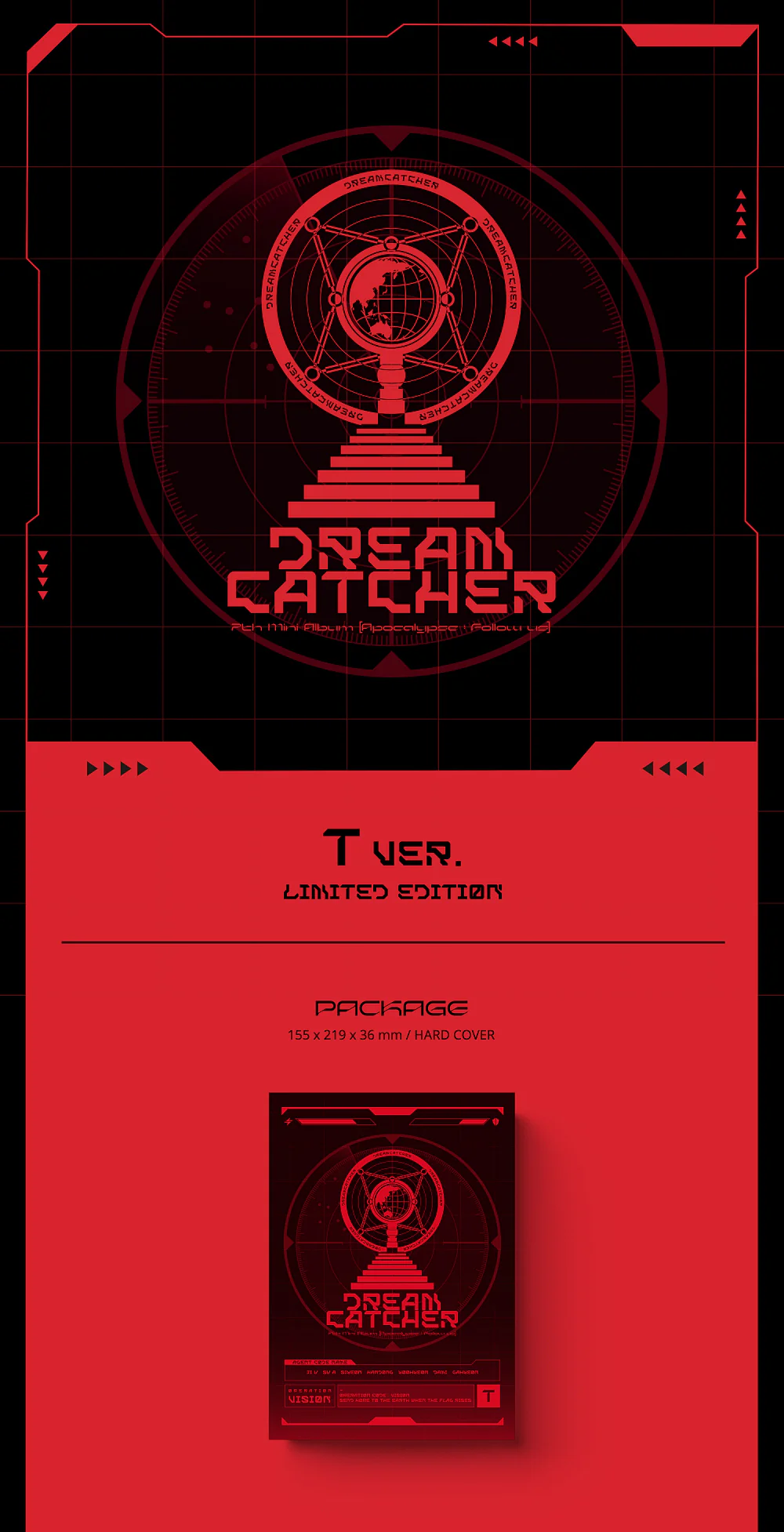 DREAMCATCHER - Apocalypse : Follow us [T ver.(Limited Edition)] 7th Mini Album+Free Gift - Image 2