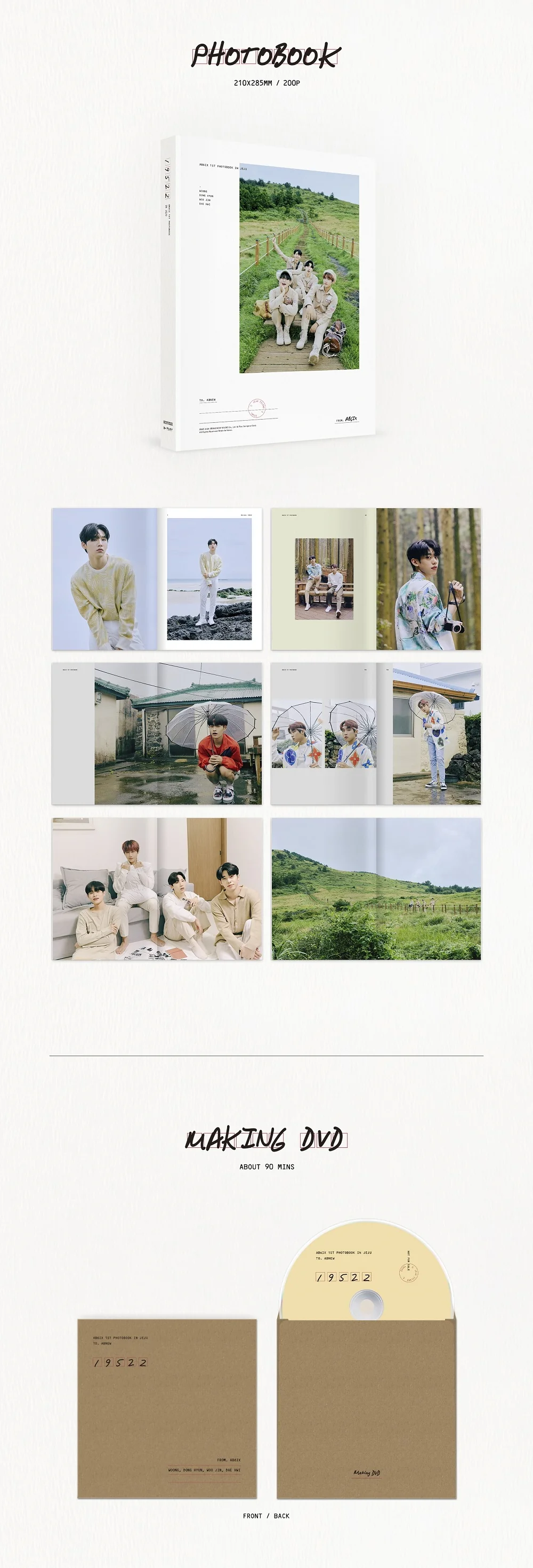 [DVD] AB6IX - 1ST PHOTOBOOK IN JEJU 19522 - Image 3