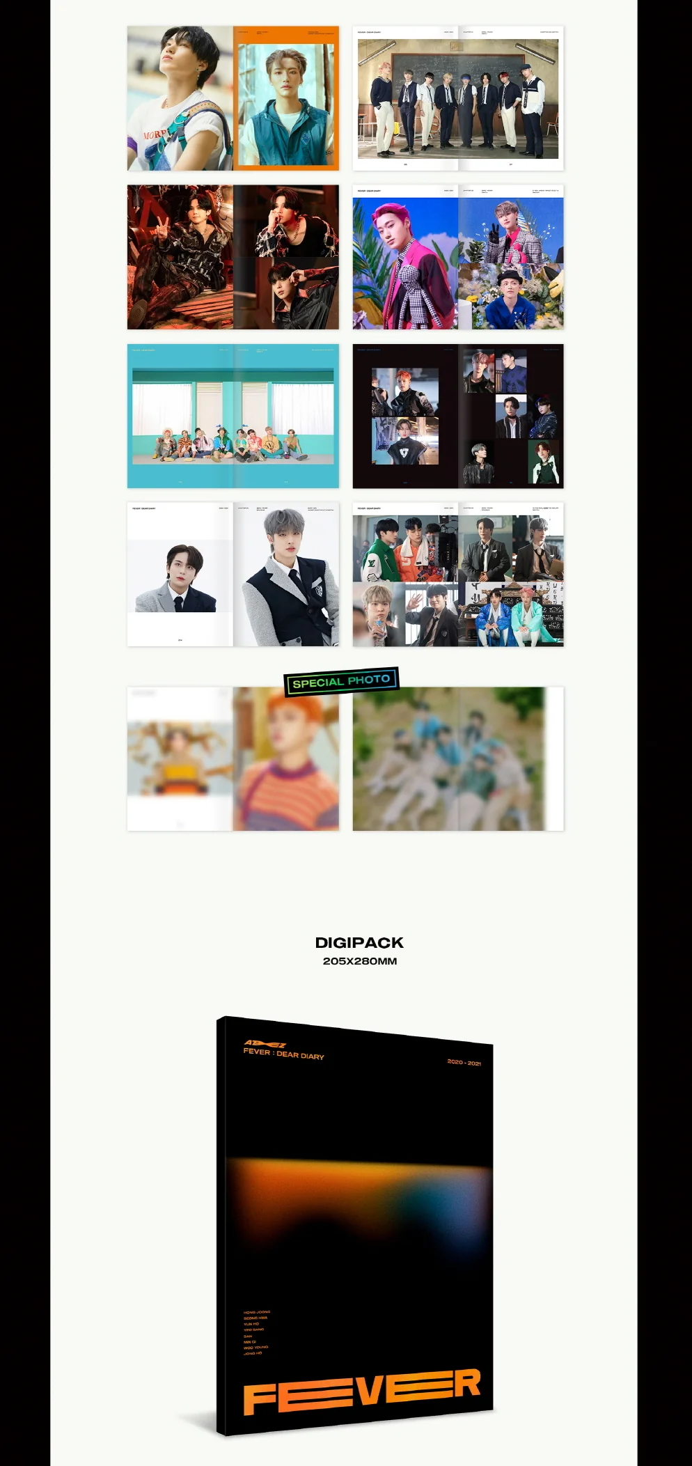 [DVD] ATEEZ - FEVER : DEAR DIARY DVD + PHOTOBOOK - Image 3