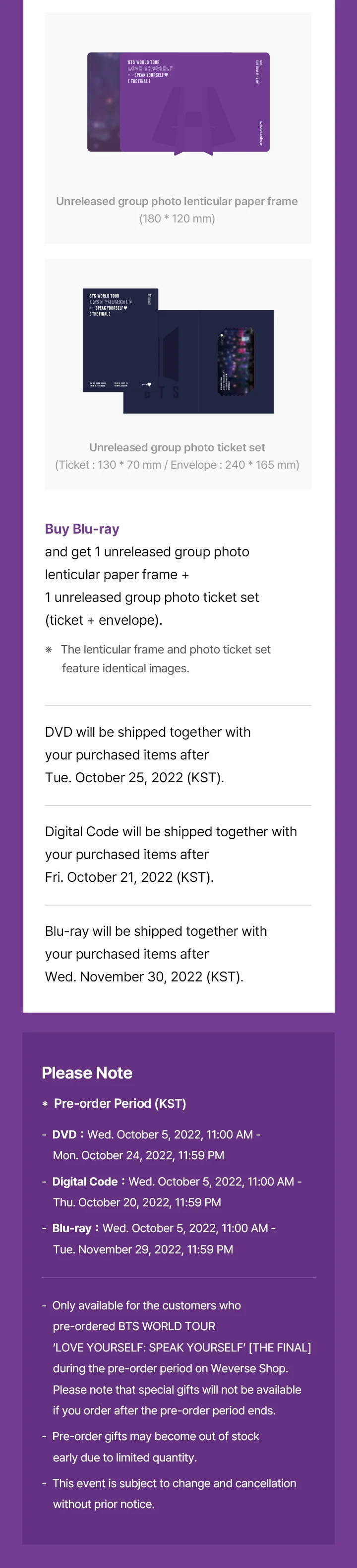 [DVD] BTS - World Tour ‘LOVE YOURSELF : SPEAK YOURSELF’ [THE FINAL] DVD - Image 8