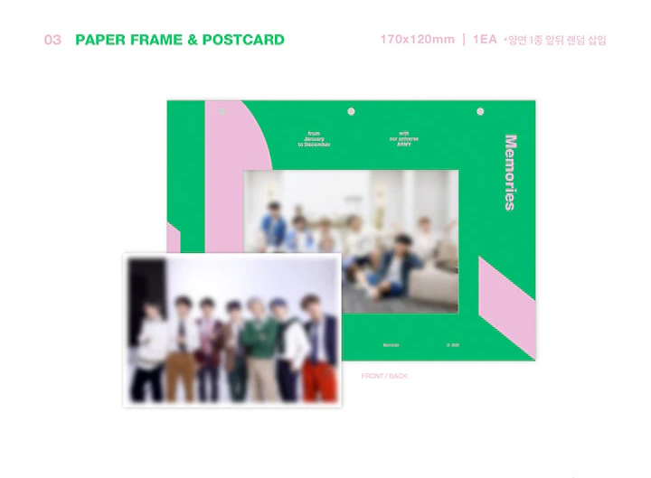 [REISSUE] BTS Memories of 2020 DVD+Extra Photocard Set - Image 4