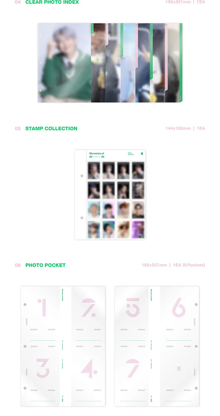 [REISSUE] BTS Memories of 2020 DVD+Extra Photocard Set - Image 5