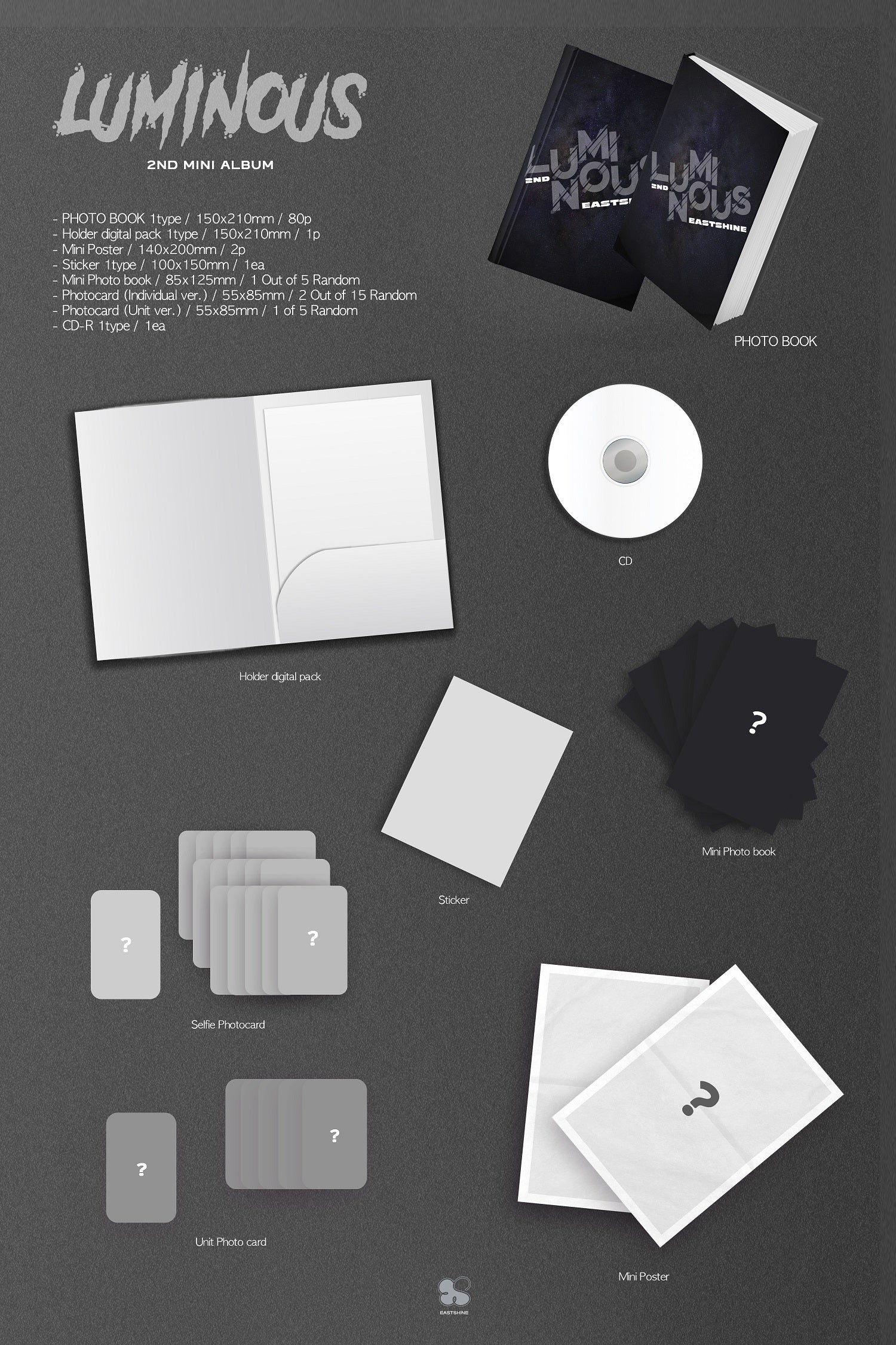 EASTSHINE - 2nd Mini Album LUMINOUS - Image 2