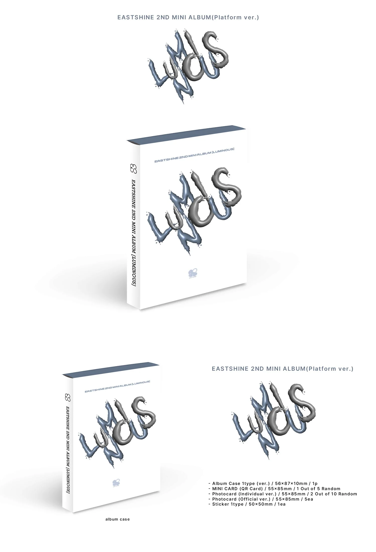 EASTSHINE - 2nd Mini Album LUMINOUS [Platform Ver.] - Image 2