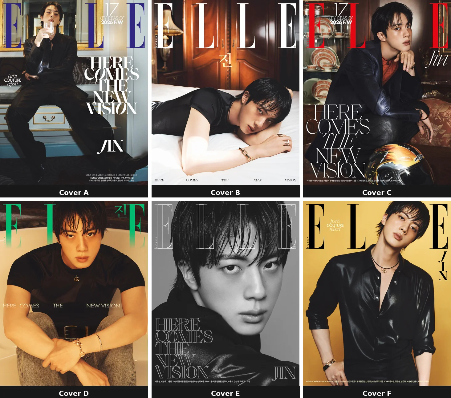 Elle Korea Magazine August 2026 Jin BTS