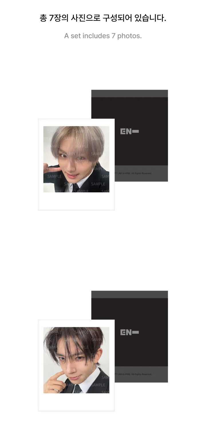 ENHYPEN 6th Mini Album DESIRE : UNLEASH Official MD - Instant Photo Set - Image 3