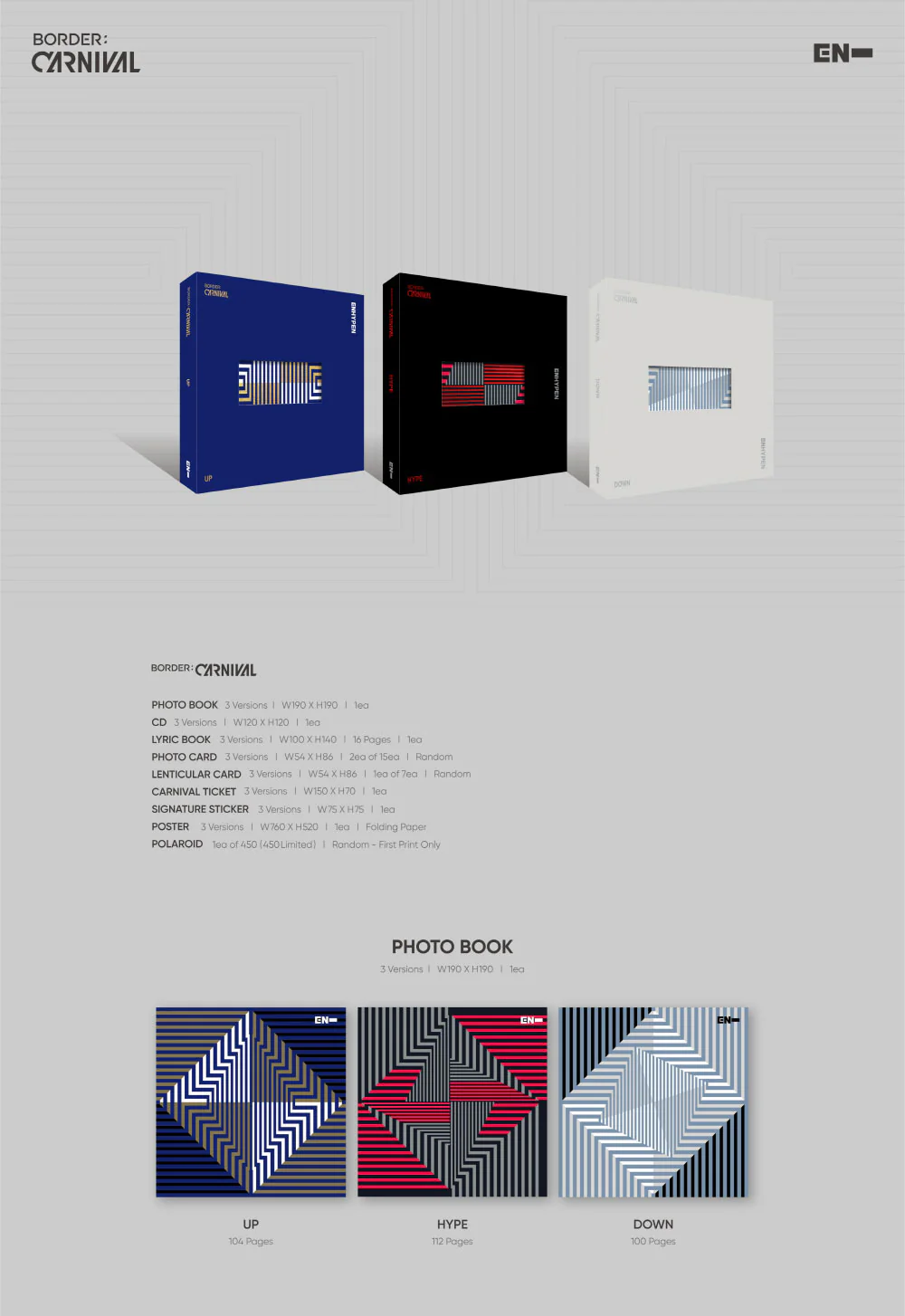 ENHYPEN - 2nd Mini Album BORDER : CARNIVA Album - Image 2