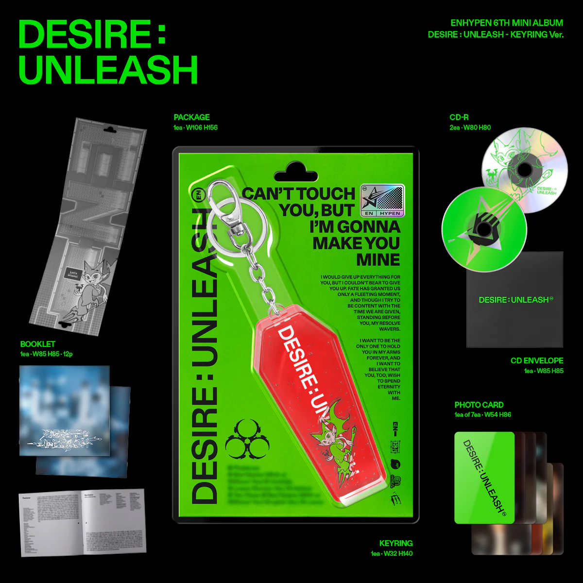 ENHYPEN - DESIRE : UNLEASH [KEYRING Ver.] - Image 2